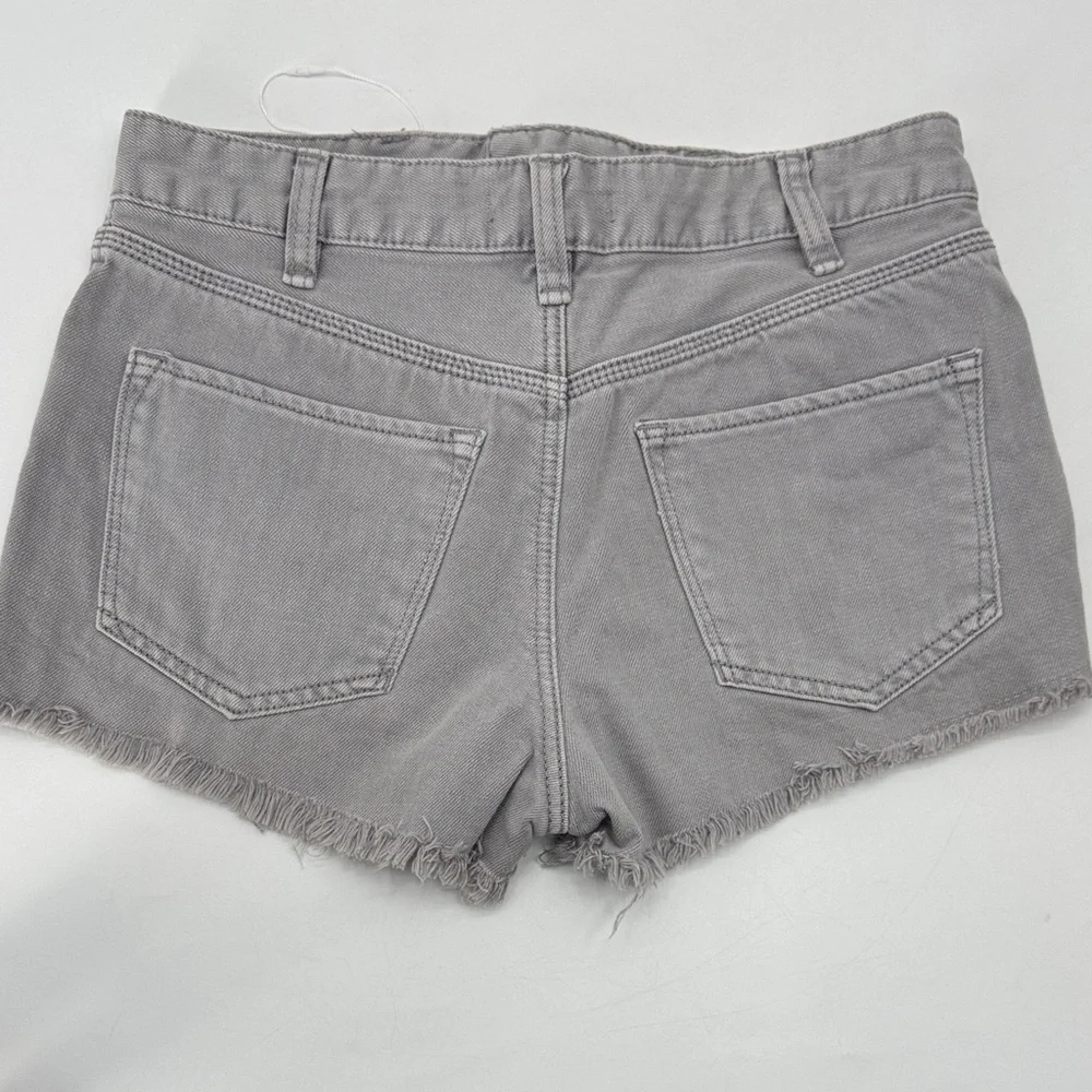 Free people Gray Denim Shorts size 26 no stretch